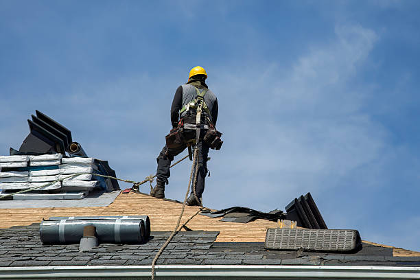 Professional Roofing technician working in East Fairfield, VT